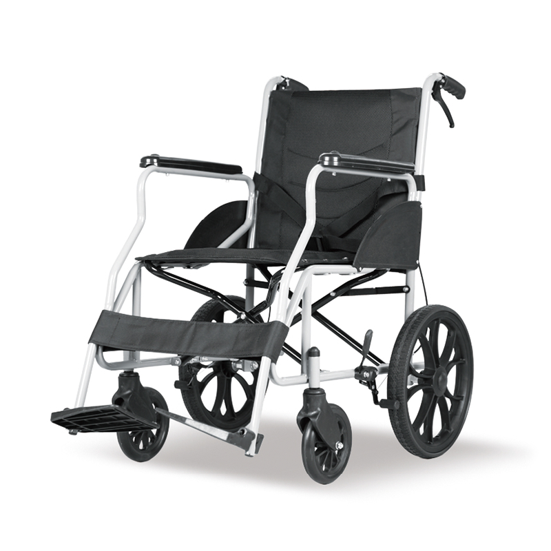 Търговия на едро с висококачествена стоманена ръчна инвалидна количка, преносима за възрастни хора с увреждания