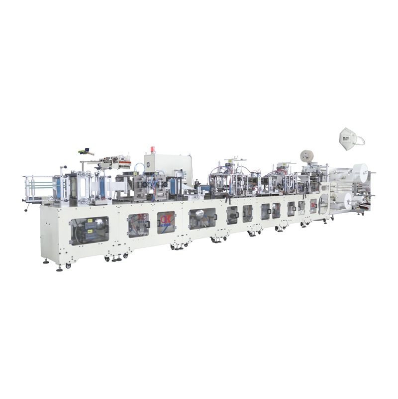 OK-260B Type Folded Ear Loop KN95 Mask High Speed Automatic Production Line