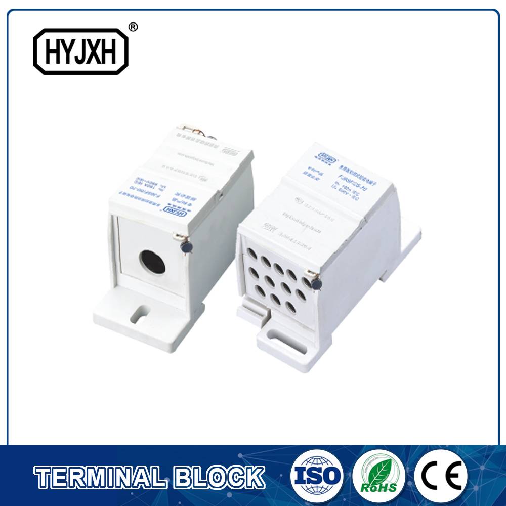FJ6SF-1 series one-inlet multi-outlet DIN rail connection terminal block(elaborate type)inlet wire : 25-70 mm sq