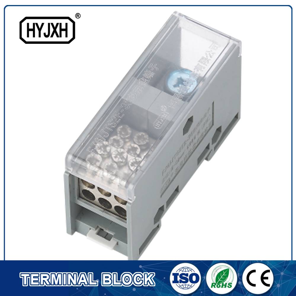 FJ6-JTS2EB Single pole DIN rail type connection terminal  max inlet wire : 50 mm sq
