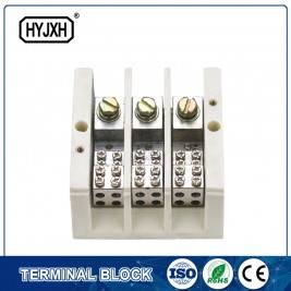 lug connection type Three phase three wire large current high temperature multichannel output connection terminal block for measurement box