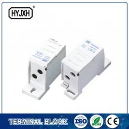 FJ6SF-2 series two-inlet multi-outlet DIN rail connection terminal block(elaborate type)inlet wire : 10-35 mm sq