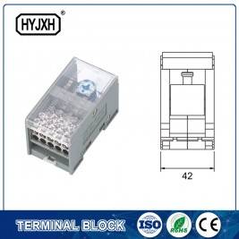 FJ6-JTS2EB Single pole DIN rail type connection terminal  max inlet wire : 120,150 mm sq