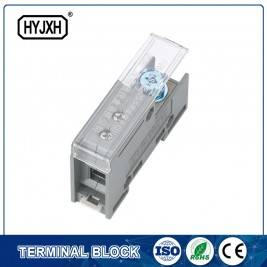 FJ6-JTS2EB Single pole DIN rail type connection terminal(Three inlet)  max inlet wire : 25 mm sq