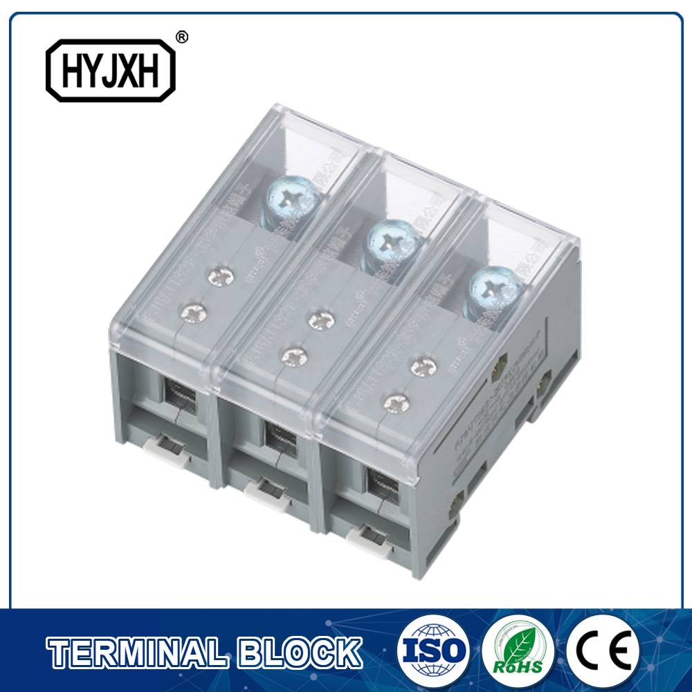 FJ6-JTS2EB Three Phase Three Wire DIN rail type connection terminal max inlet wire : 50 mm sq