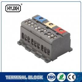 din rail type three phase Color separation connection terminal block for measuring box p292-p298