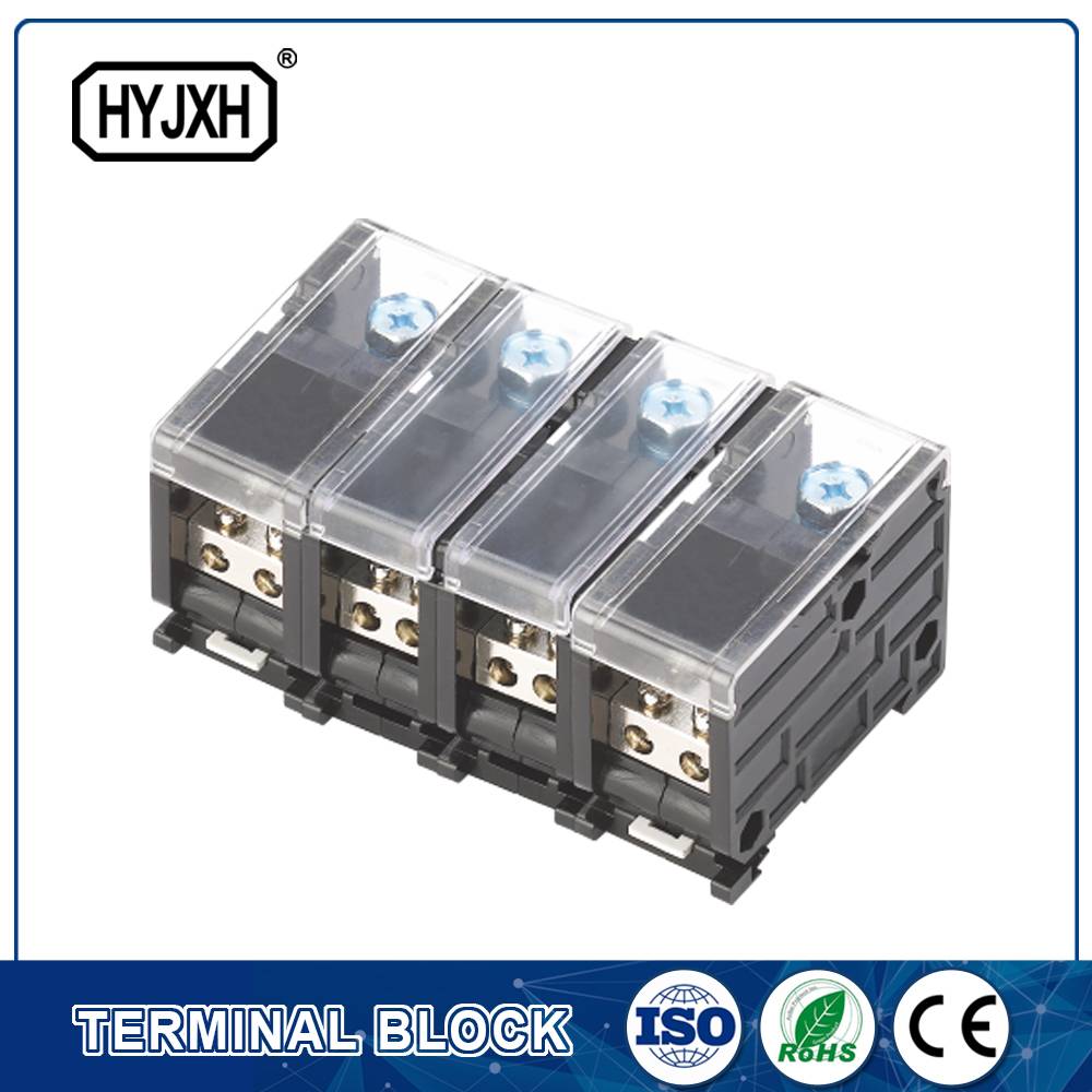 din-rail type composite Three phase four wire connection terminal for metering box