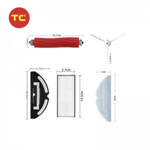 Vacuum Filter & Main Brush Roller & Side Brush & Mop Pad Cover Kit Foar Roborock G10 / G10s / G10s Pro / T8 Plus