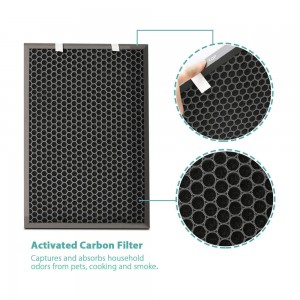 Filtro purificador de aire 2804 y 2677 y kit de filtro de carbón activado apto para purificador de aire Bissells Air320 (2768A) Air220 (2609A)