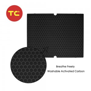 ໂຮງງານຜະລິດ Customized Honeycomb Activated Carbon Filter Replacement Air Purifier Filter