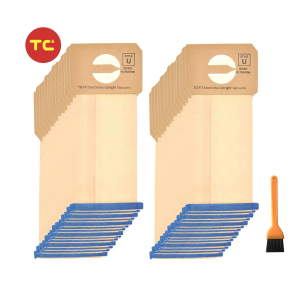 Miljeufreonlike ferfangings Papieren stofzak foar Electrolux Upright Stofzuiger Style U Electrolux Type U Bags