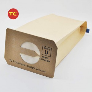 Еколошки прихватљива заменска папирна кеса за прашину за Елецтролук усправни усисивач стил У Елецтролук тип У кесе