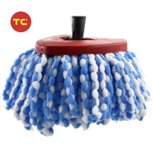 Microfiber Mop Head 360 Spin Mops Head Refills Replacement Compatible with Vileda Mop Pad/O-Cedar Easy Wring Rinse Clean