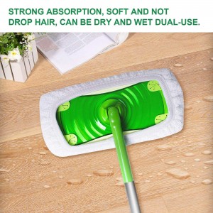 Rezervă pentru mop reutilizabile din bumbac compatibile cu Swiffer Sweeper Mop pentru curățarea podelei
