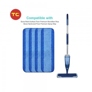 Mikrofaser-Reinigungs-Flachwischpads, kompatibel mit Bona Hardwood Floor Premium Spray Mop