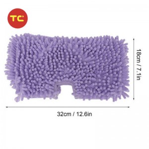 Šluostės keitimo pagalvėlės Minkštas mikropluošto šluostės priedas, tinkantis Shark S3601 S3501 purpuriniam garų preso lygintuvui