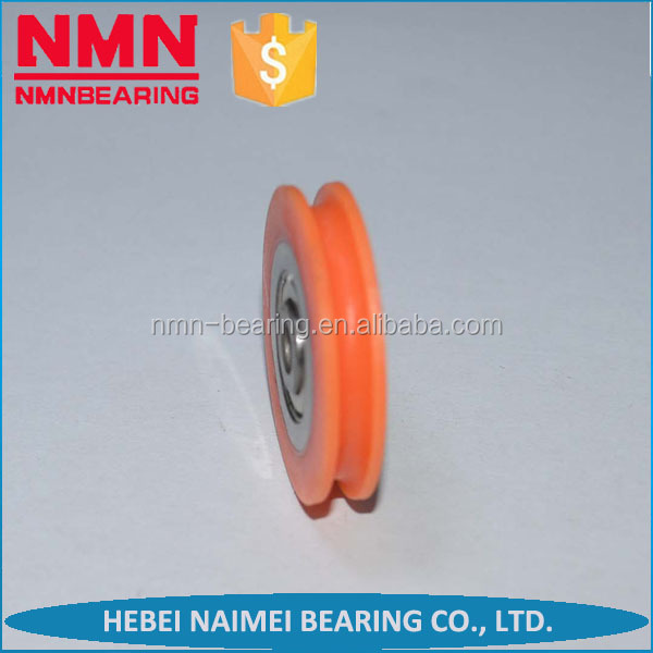 OD 50mm U groove plastic pulley wheels with bearing 608ZZ