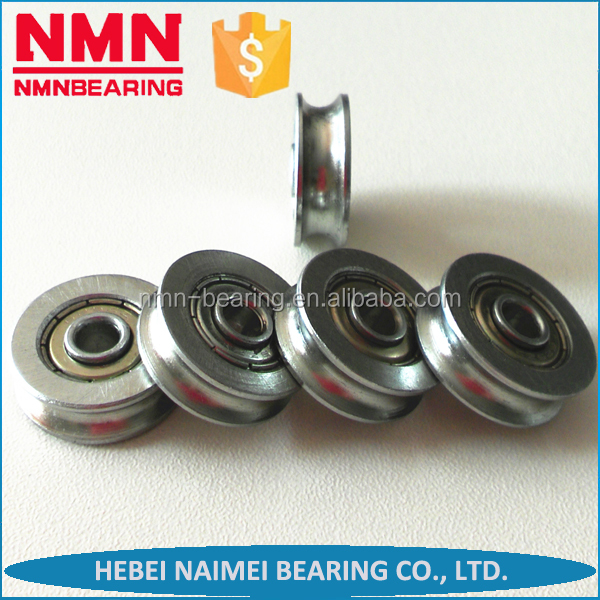 China High Speed ​​5x21x7 625ZZ u groove guide pulley sealed rail ball bearing