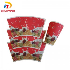 China Wholesale Custom Printing Paper Cup Fan Manufacturers Suppliers –  Paper cup fan for hot drink  – Dihui