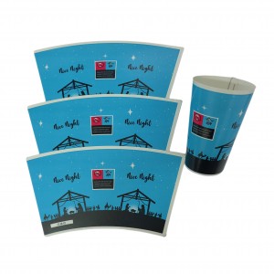 Prilagođeni papirni kartoni 8oz Papir sirovina za čaše