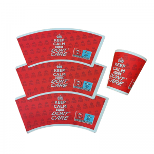 PE coated paper suppliers customzie paper cup fan