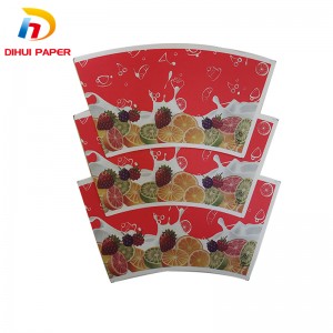 Double PE coated paper cup fan for hot and cold drink