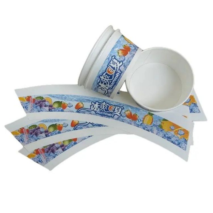 High Quality Ice Cream Paper Cup Raw Material Customize Paper Cup Fan