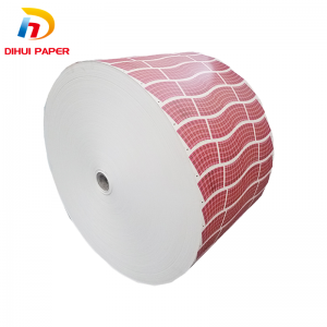 Cup paper roll for printing paper cup material with pe coated