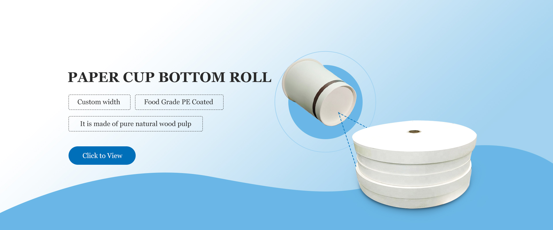 Paper Cup Bottom Roll