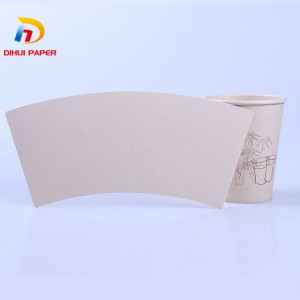 呼吸机de copo de papel自然cor bambu