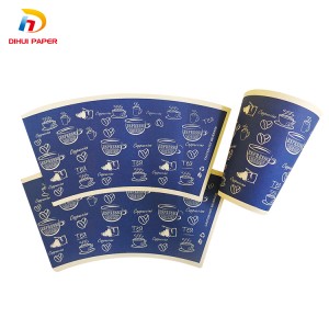 Kuchotsera yogulitsa China White Paper Cup Raw Materials PE wokutidwa Paper Roll