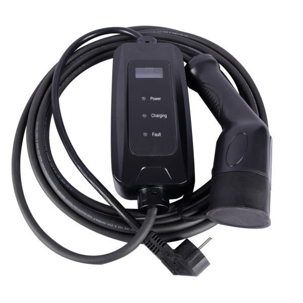 Cable de carga de coche eléctrico 32A Ev Cargador portátil de caja de carga pública Ev con pantalla ajustable