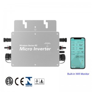 מתאם חד פאזי 1200w/1400w/1600w/2000w Grid Tie Solar Micro Inverter