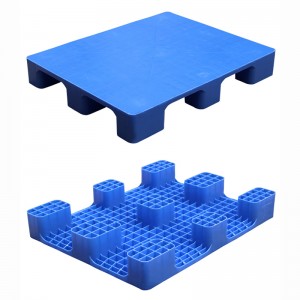 Desain anyar flat top panel printing pallet sangang kaki pallet kanggo kertas numpuk