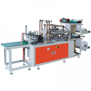Helautomatisk maskin för tillverkning av engångshandskar