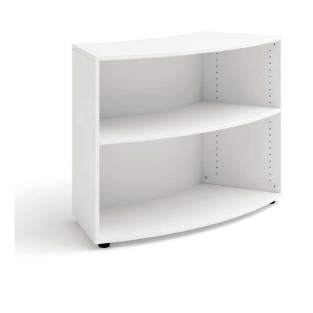 Cozy curved 2-layer bookcase displayer