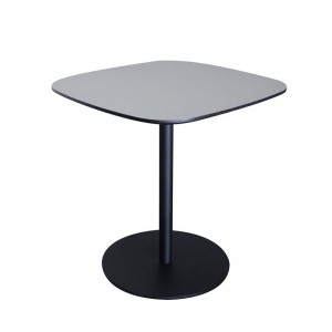 Multi-function pedestal table with round steel base
