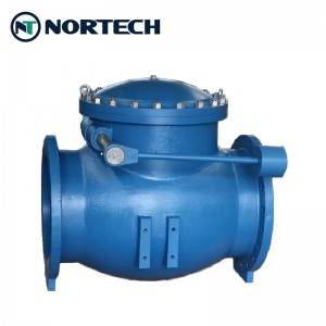 Taas nga kalidad nga Industrial air cushioned cylinder swing check valve China factory supplier Manufacturer