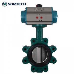 Lug Type Gear Operation Ductile Iron PTFE Butterfly Valve Manufacturer sa China