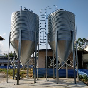 feed grain silos