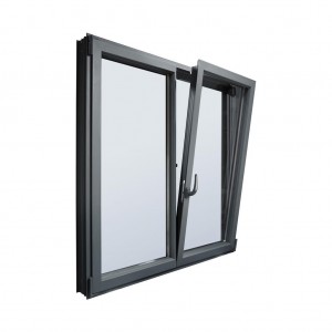 Fenêtre inclinable et tournante en aluminium de produits rentables de la meilleure qualité pour la salle de bain