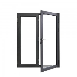 China Factory Best Price High Performance Commercial Storefront Lowero la Glass Hinged Khomo
