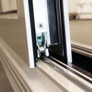 विला के लिए आवासीय बाहरी अछूता उच्च गुणवत्ता वाले एल्यूमीनियम पहने लकड़ी लिफ्ट स्लाइडिंग दरवाजा