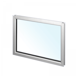 Fornitore di finestre fisse in alluminio a doppio vetro temperato a risparmio energetico
