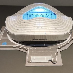 3D Puzla Stadiono Faru Perfektan 3D Futbala Stadiono Papera Modelo Amuzaj kaj Edukaj Ludiloj - STADIUM001