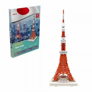 Produk Paling Populer ing Jepang 3D Tokyo Tower National Geographic 3D Handmade Education Toy A0105