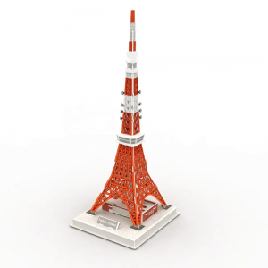 Produk Paling Populer ing Jepang 3D Tokyo Tower National Geographic 3D Handmade Education Toy A0105