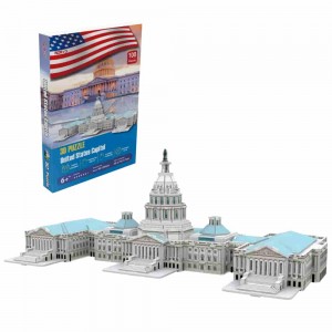 Educational Toys Manufacturers National Geographic World Famous Building US Capitol 3D Puzzle Model Building Kit A0109