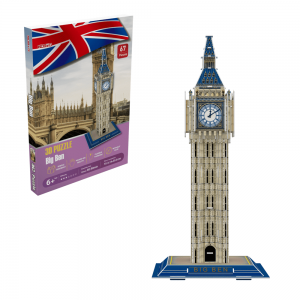 Regalo máis vendido do Reino Unido Puzzle educativo feito a man DIY Edificio mundialmente famoso Big Ben A0116