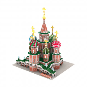 Προϊόν με τις καλύτερες πωλήσεις Παγκοσμίως διάσημο κτήριο Saint Basil's Cathedral 3D Puzzle A0118